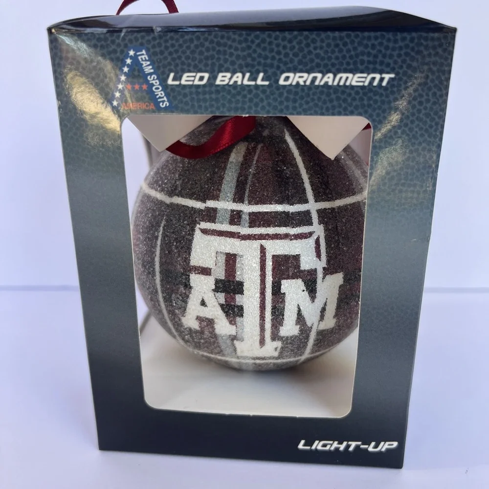 Texas A&M Aggies LED Light Up Christmas Ornament 4